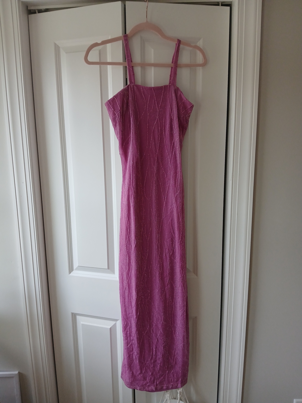 Jessica McClintock for Gunne Sax Millennium 2000 Pink Shimmer Y2K VTG Gown Sz 9